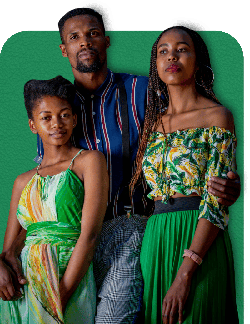 A Man Embracing a Woman and a Young Girl